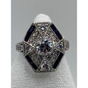 Xavier HSN Sterling Silver "Absolute" CZ Ring Size 5